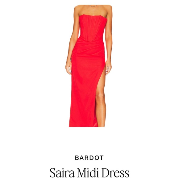 knee length dresses for ladies Bardot Sorella Midi Dress – Rent with Iz main image 0